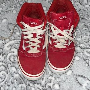 Red vans **